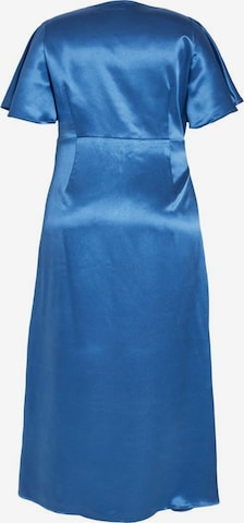 Vila Curve Evening Dress in Blue