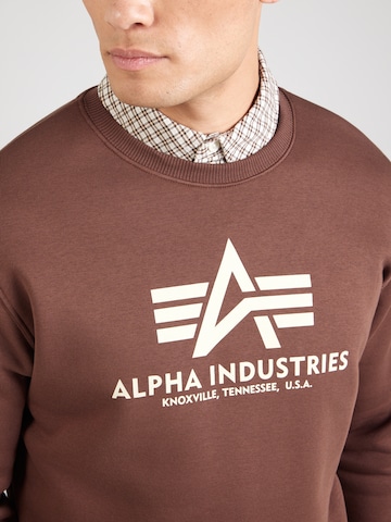 Sweat-shirt ALPHA INDUSTRIES en marron