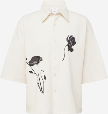 Won Hundred Comfort fit Button Up Shirt in Beige: front