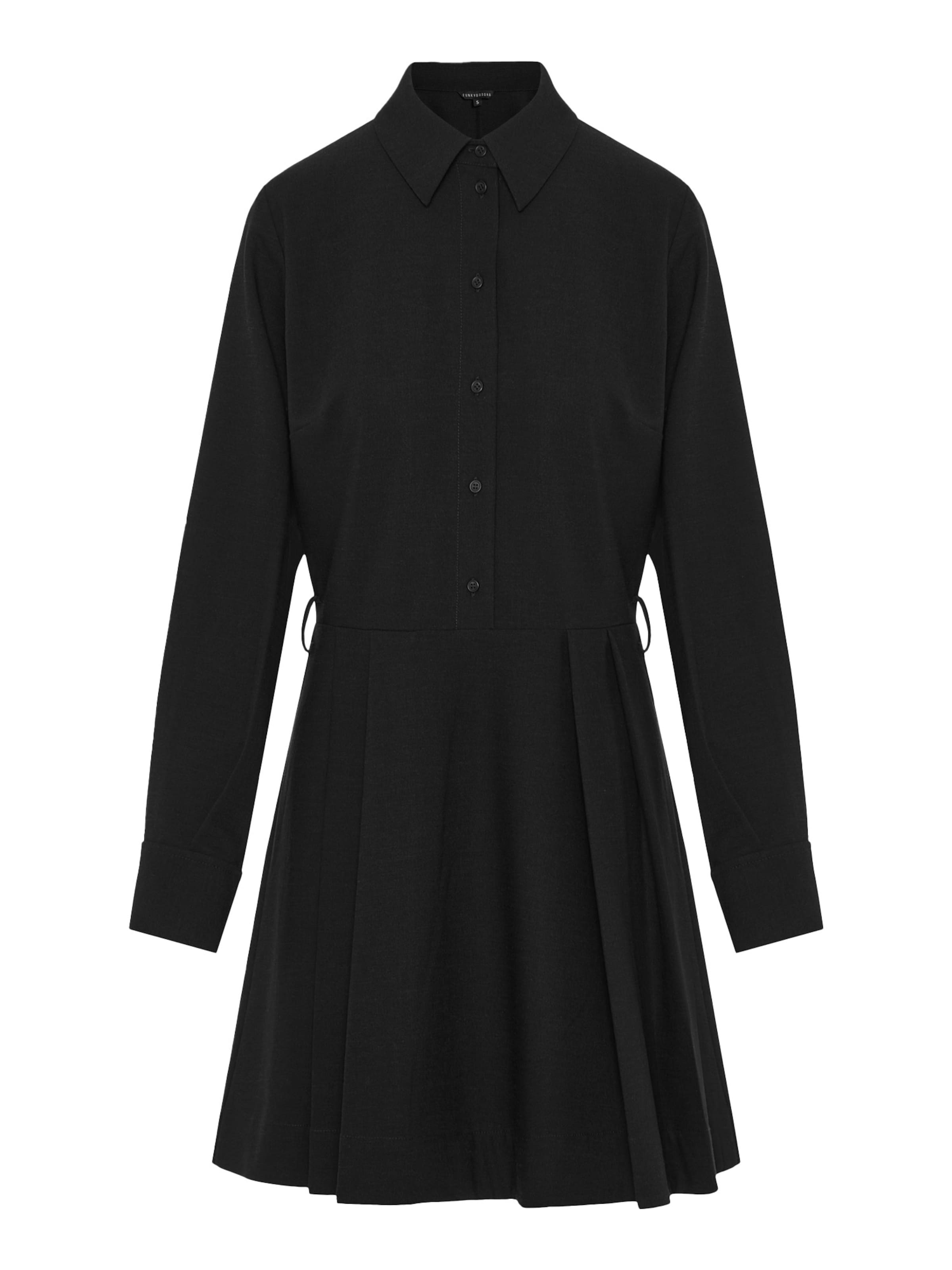 Funky Buddha Jurk in Zwart: voorkant