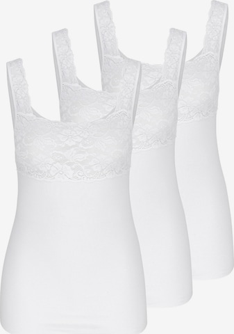 Nina von C. Undershirt 'Fine Cotton' in White: front