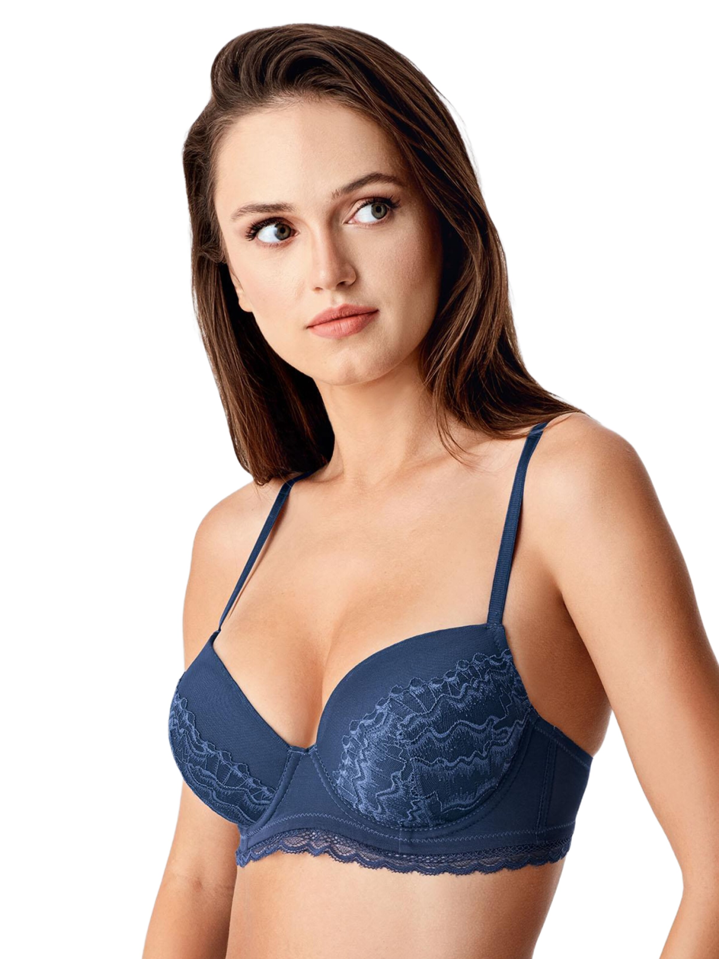C&City Push-up BH in Blauw: voorkant