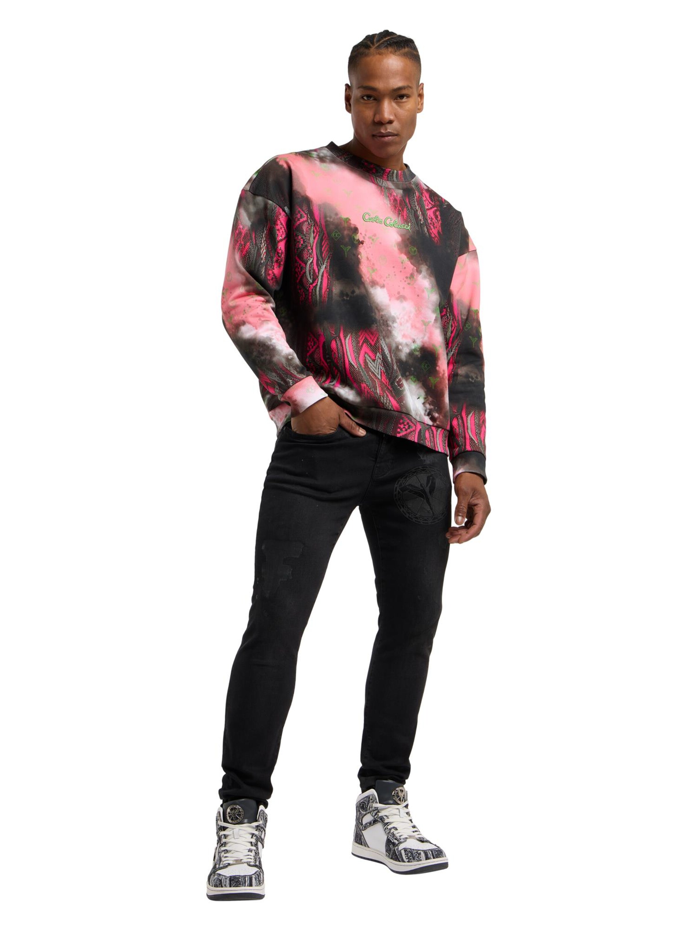 Carlo Colucci Sweatshirt 'Diop' in Gemengde kleuren