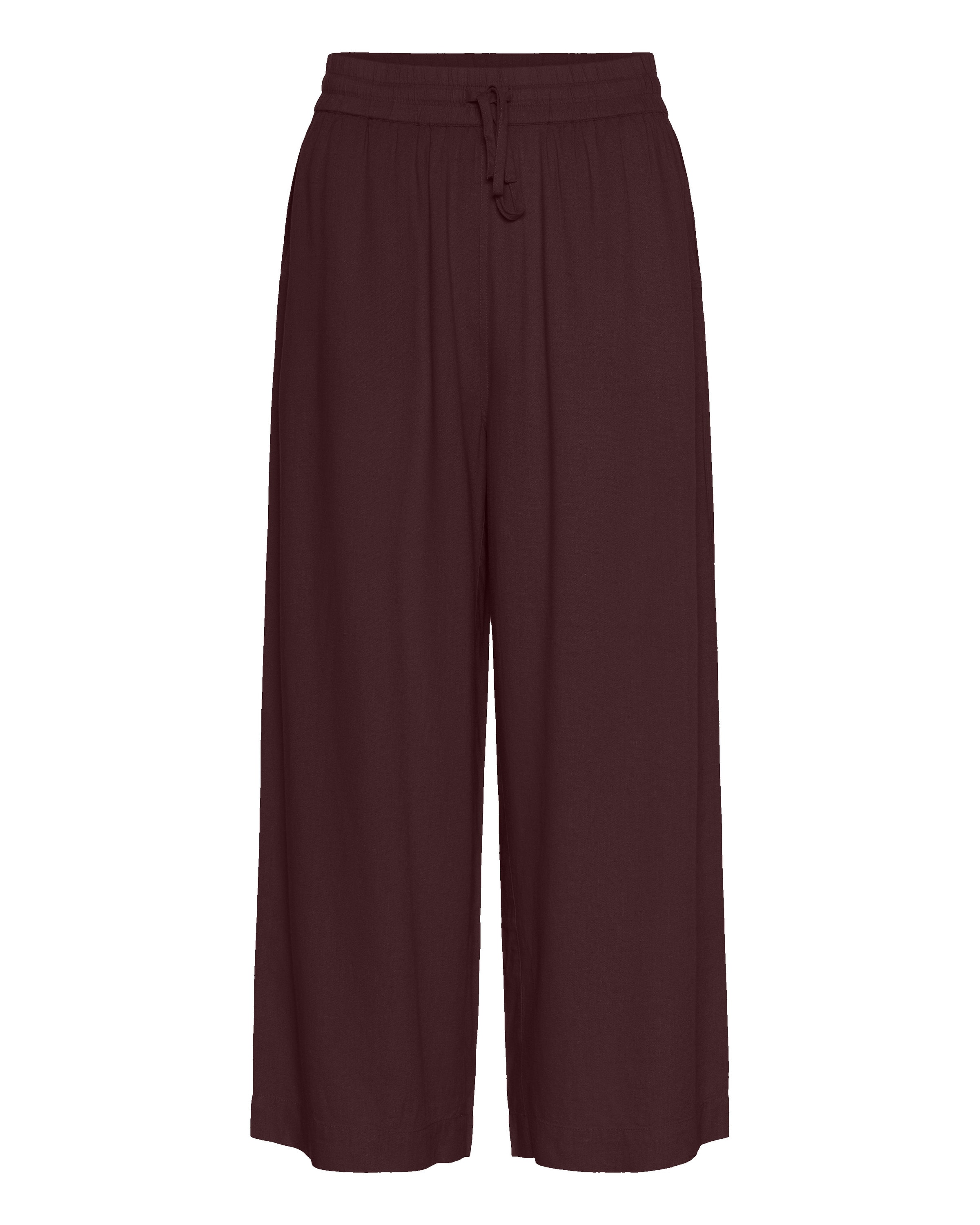 Kaffe Wide Leg Hose in Braun: Vorderseite