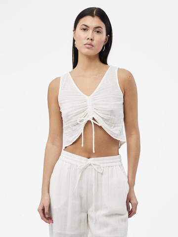 PIECES Top 'MASTINA' in White: front