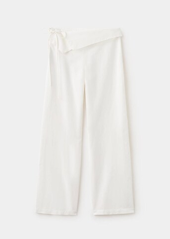 MANGO TEEN Loose fit Pants in White
