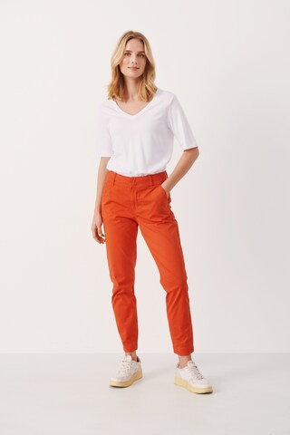 Part Two Slim fit Pants in Orange