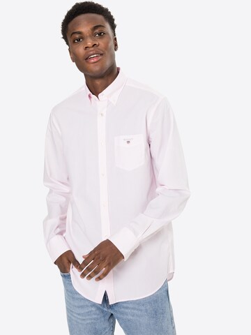 GANT Regular Fit Hemd 'BANKER' in Pink: predná strana