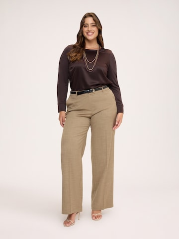 T-shirt Fiorella Rubino en marron