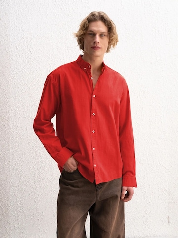 Chemise Giesto en rouge : devant