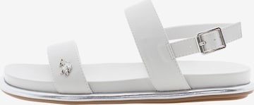 Sandales 'SORAYA001W/5Y2' U.S. POLO ASSN. en blanc : devant