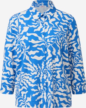 s.Oliver Blouse in Blauw: voorkant