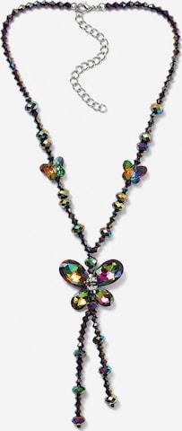 COLLEZIONE ALESSANDRO Necklace 'Burga' in Black: front