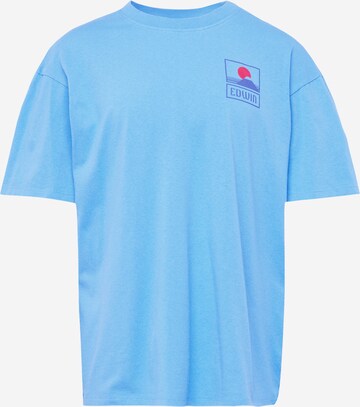 T-Shirt EDWIN en bleu : devant