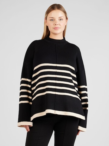 Pull-over 'ROMIA' Object Curve en noir : devant