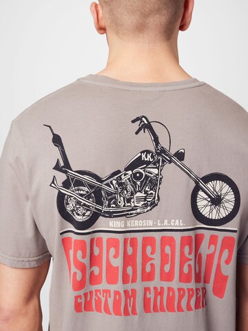 King Kerosin - Camiseta 'Psychedelic' en gris