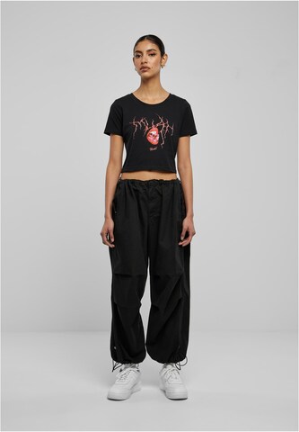 Mister Tee Shirt 'Muah' in Black