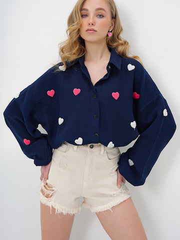 Trend Alaçatı Stili - Blusa em azul