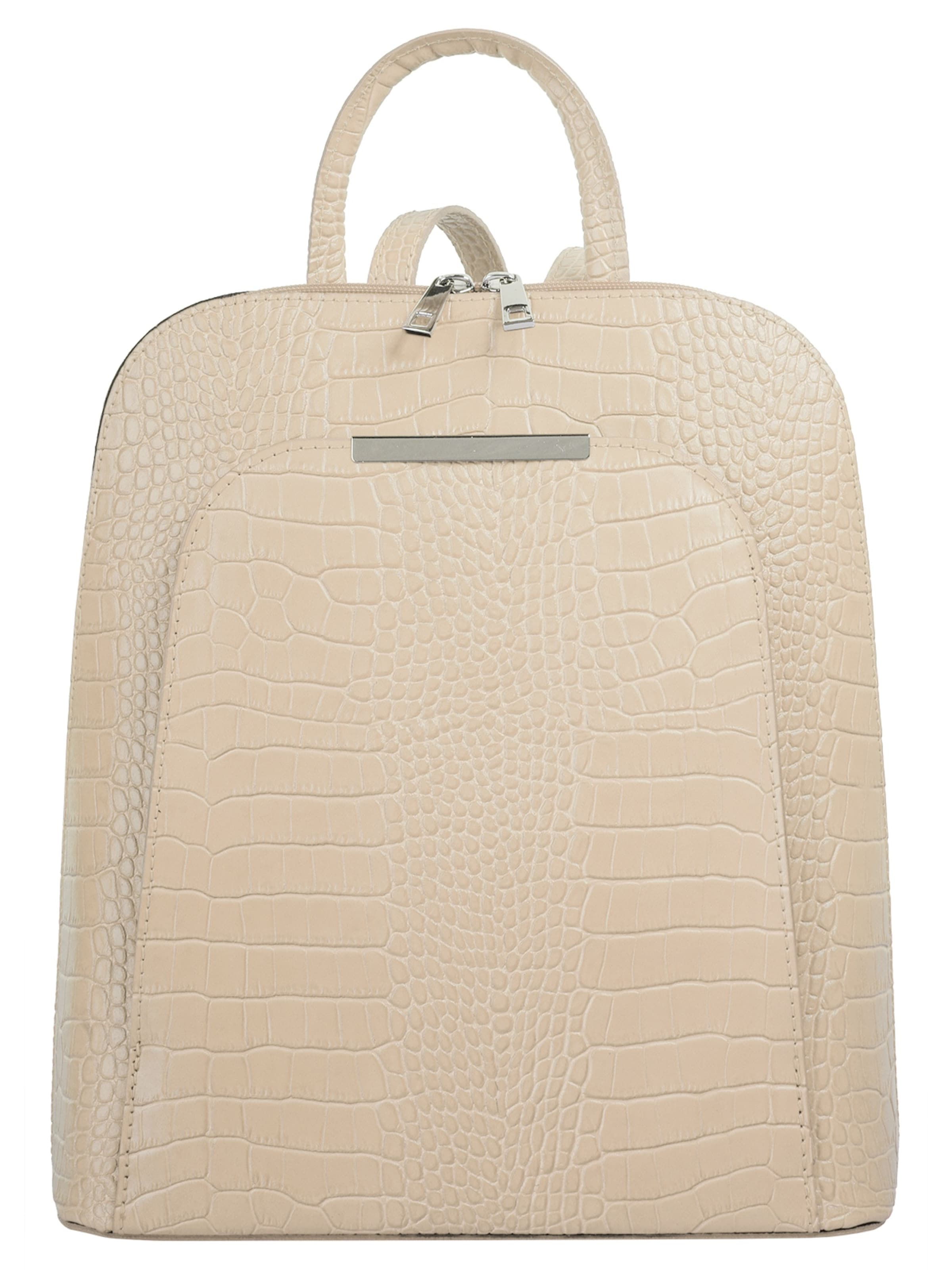 Cluty Backpack in Beige: front