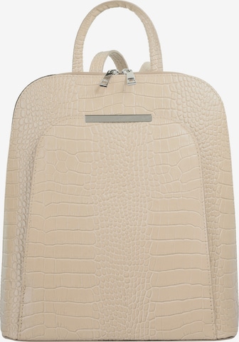 Cluty Backpack in Beige: front