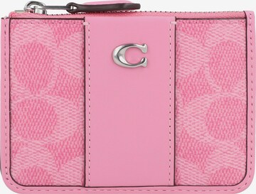 COACH Etui in Roze: voorkant