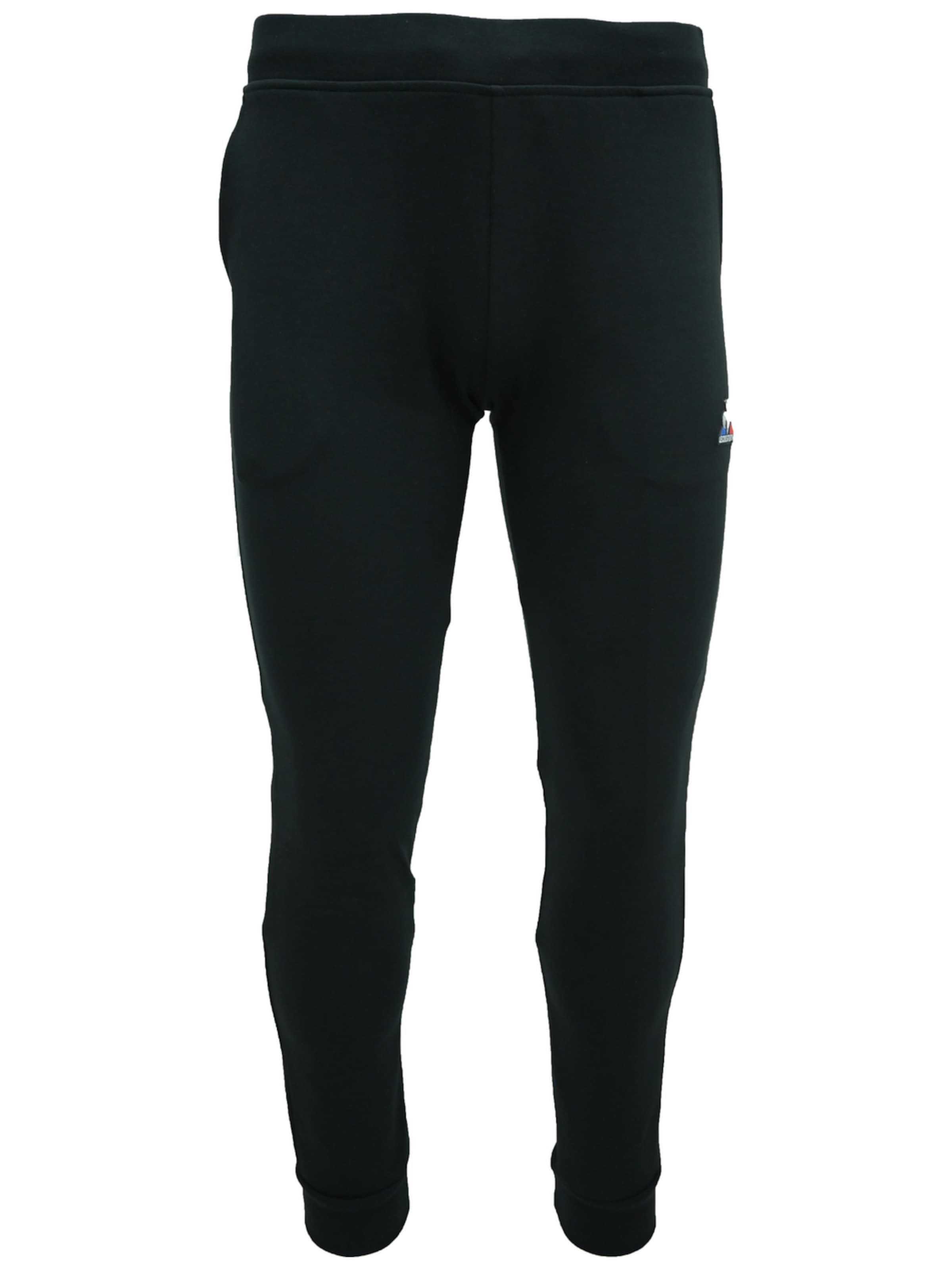 LE COQ SPORTIF Sports trousers 'Le Coq Sportif Essentiels Slim' in S in Black, Item view