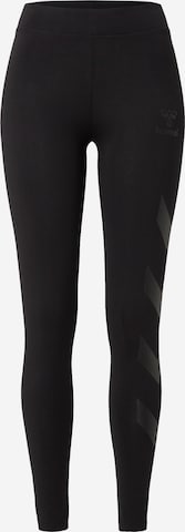 Hummel Skinny Workout Pants in Black: front