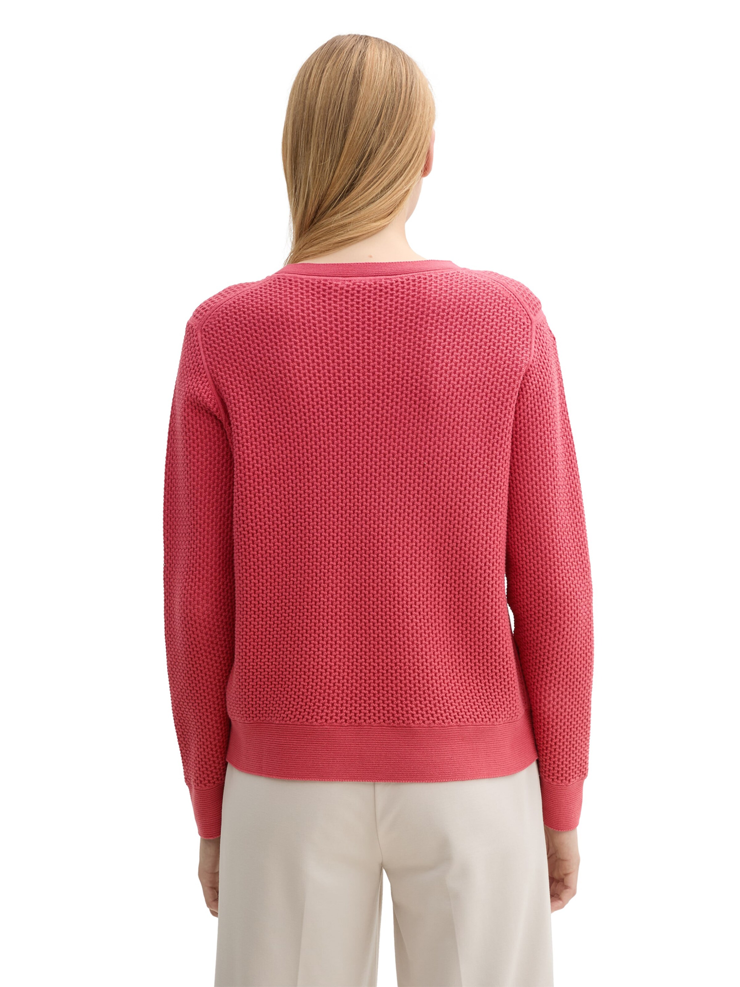 Pull-over TOM TAILOR en rouge