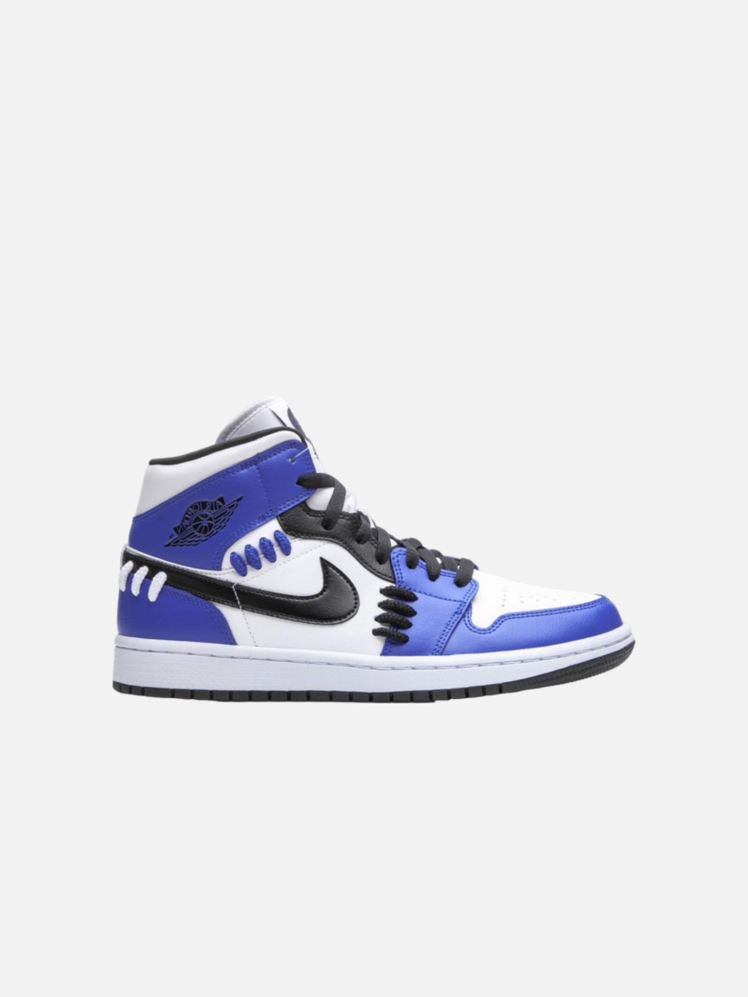 Sneaker alta 'Air 1 Mid Sisterhood' di Jordan in blu: frontale