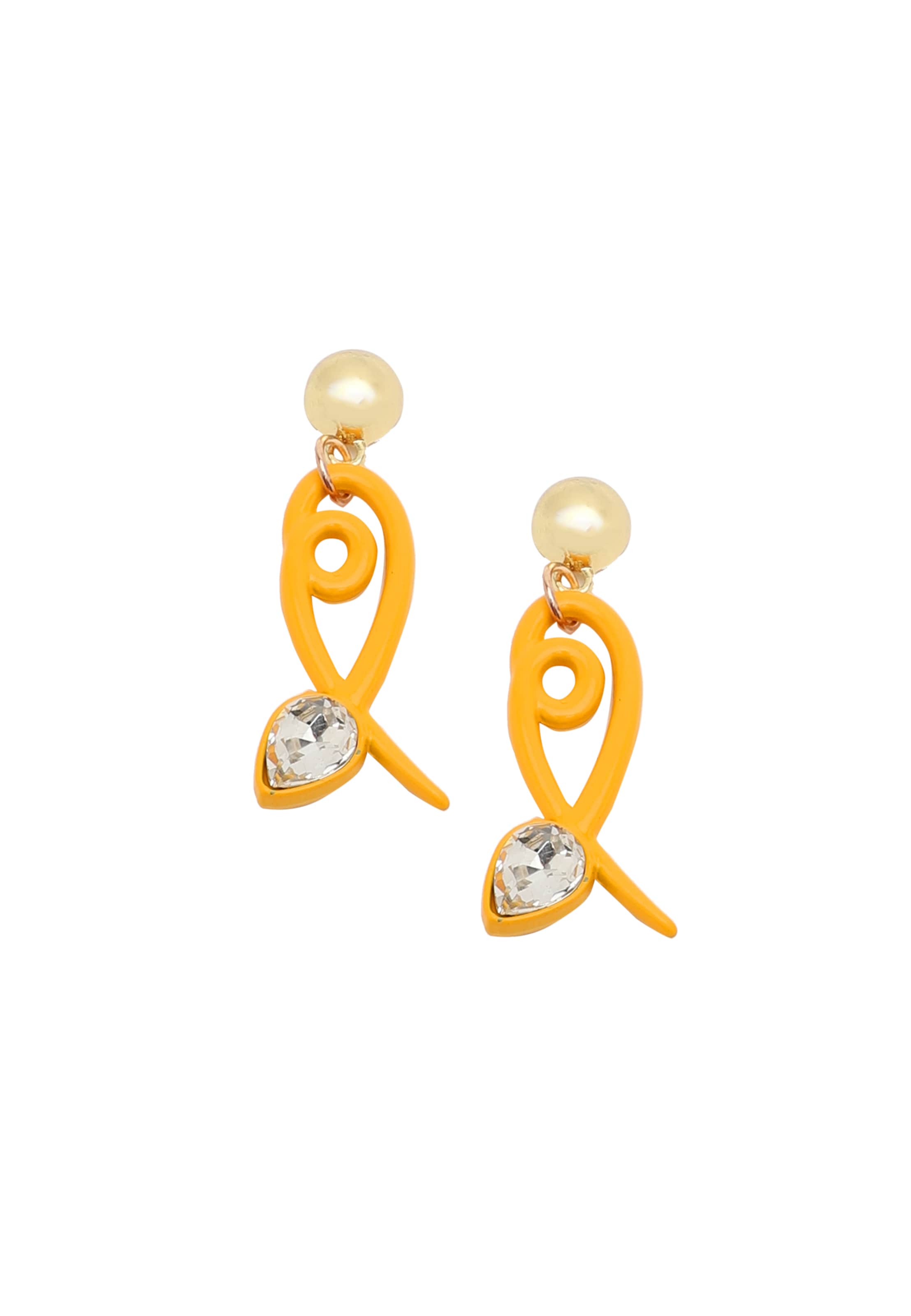 SOHI Náušnice - Žltá: predná strana