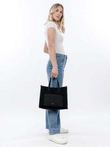 Tamaris Shopper 'Florentina' in Zwart