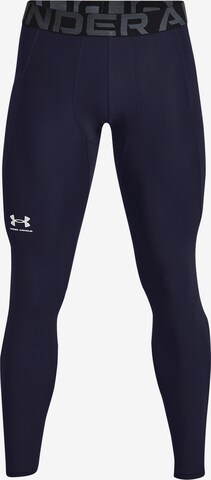 UNDER ARMOUR Skinny Sportbroek in Blauw: voorkant