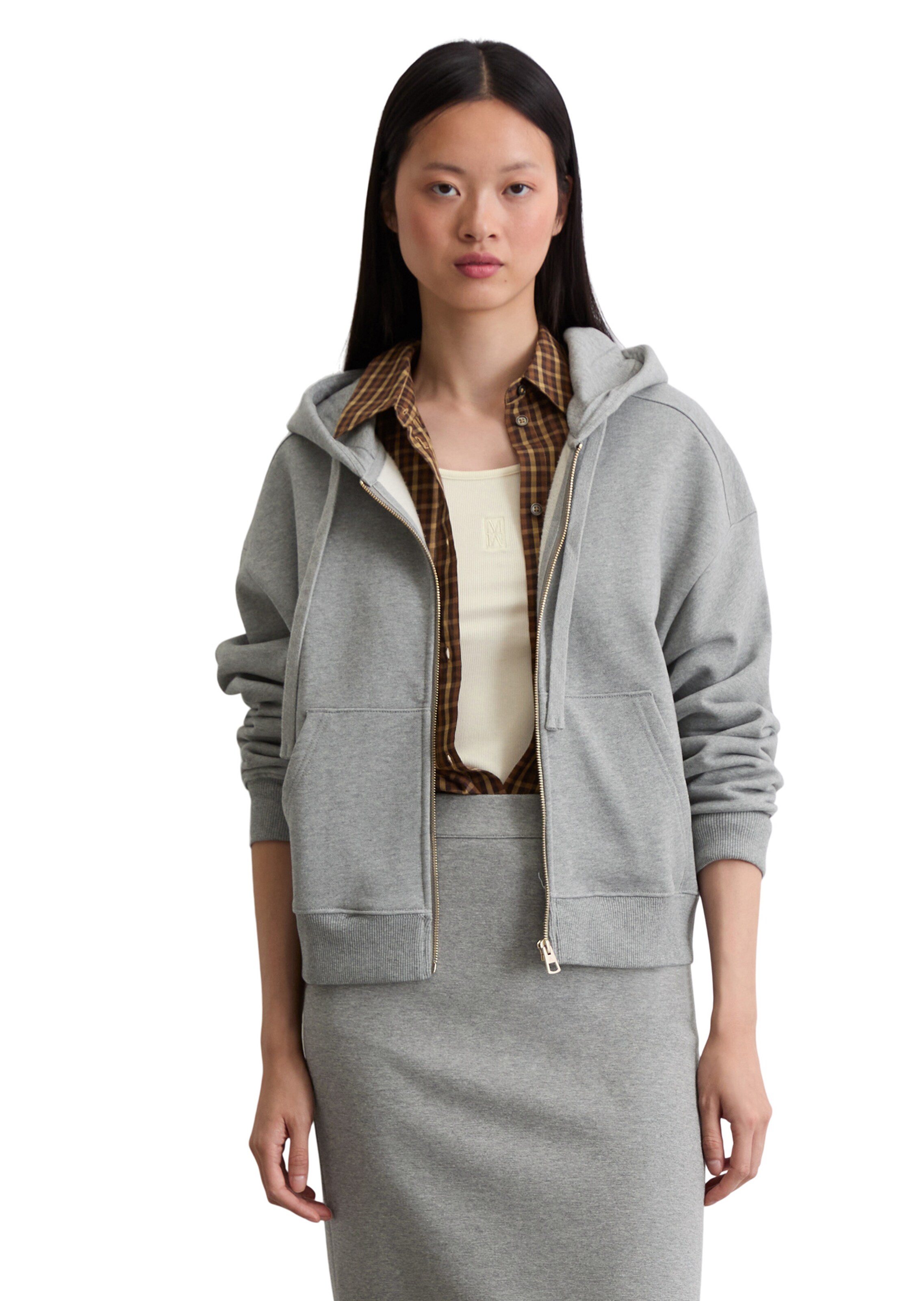 Marc O'Polo Sweatjacke in Grau