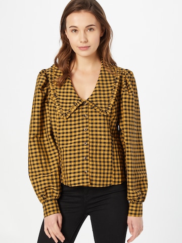 Camicia da donna 'PENNY' di Damson Madder in giallo: frontale