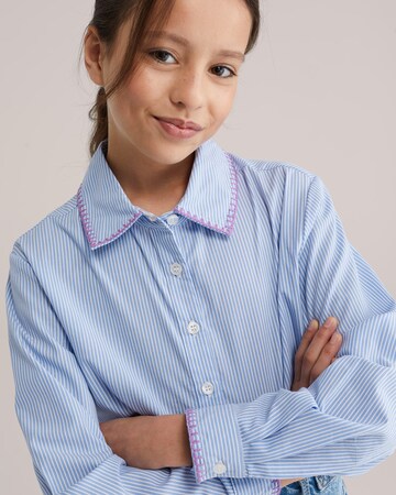 WE Fashion Bluse in Blau