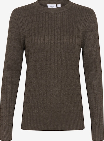 SAINT TROPEZ Pullover in Braun: Vorderseite