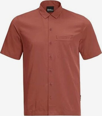 JACK WOLFSKIN Regular fit Button Up Shirt in Red: front