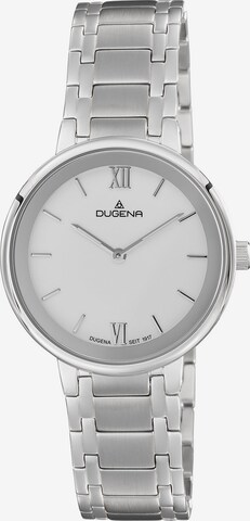 DUGENA Analog Watch in Silver: front