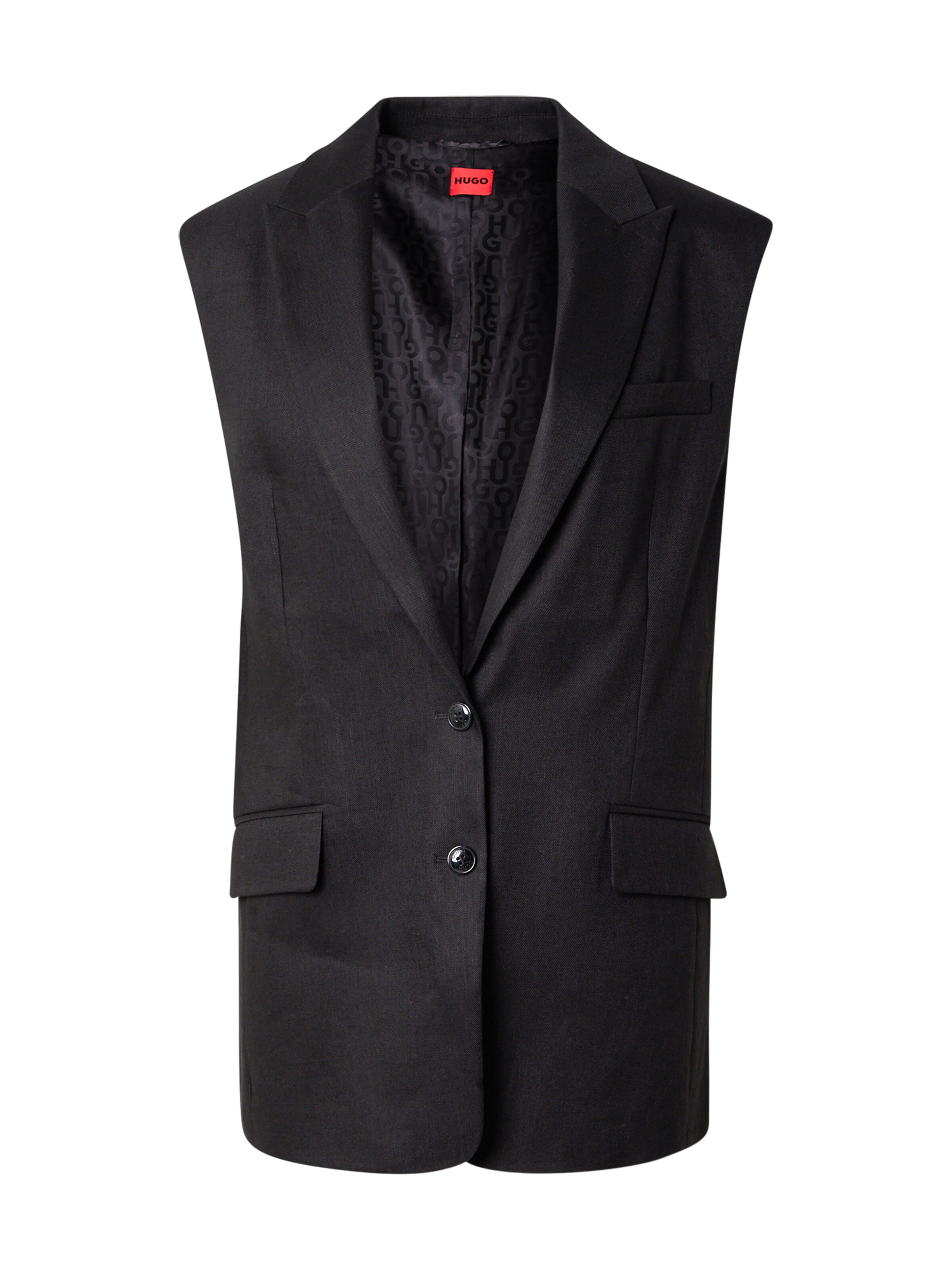 HUGO Pukuliivi 'Amise' värissä musta: etupuoli