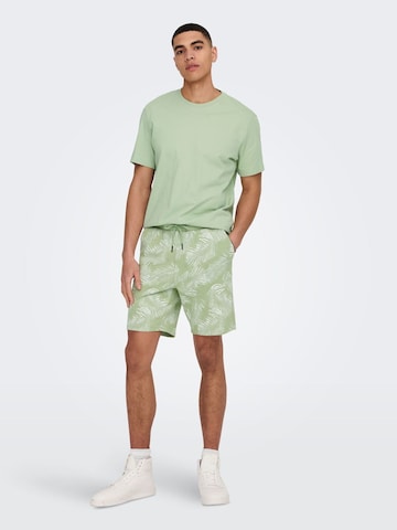 T-Shirt 'Max' Only & Sons en vert
