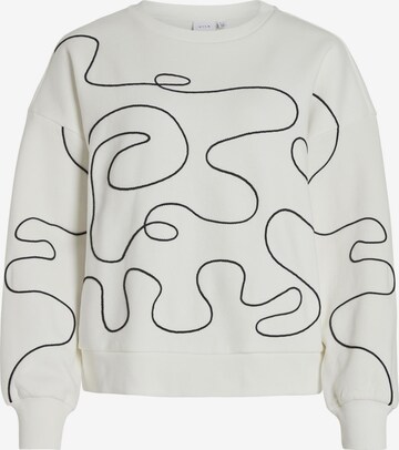 Sweat-shirt VILA en blanc : devant