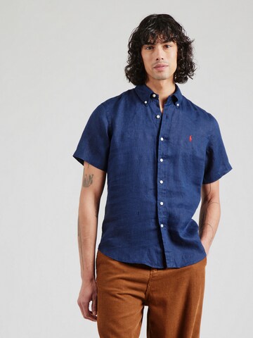 Polo Ralph Lauren Regular fit Πουκάμισο σε μπλε: μπροστά