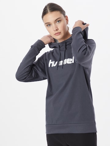 Hummel Sportief sweatshirt in Grijs: voorkant