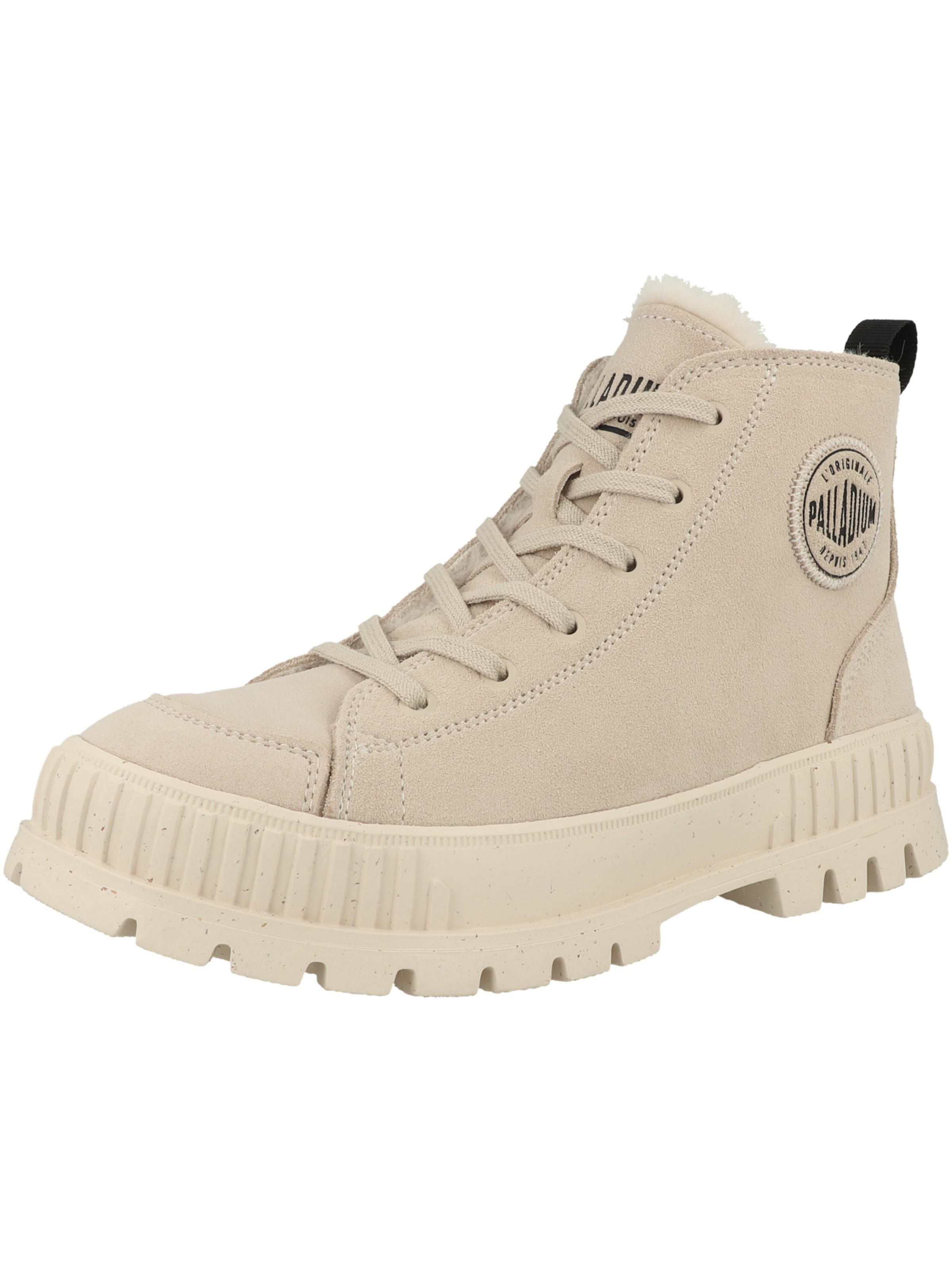 Stivaletto stringato &#x27;Pallashock&#x27; di Palladium in beige: frontale