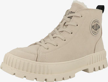 Bottines à lacets 'Pallashock' Palladium en beige : devant