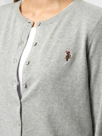 U.S. POLO ASSN. Cardigan 'Kimmi' in Grau