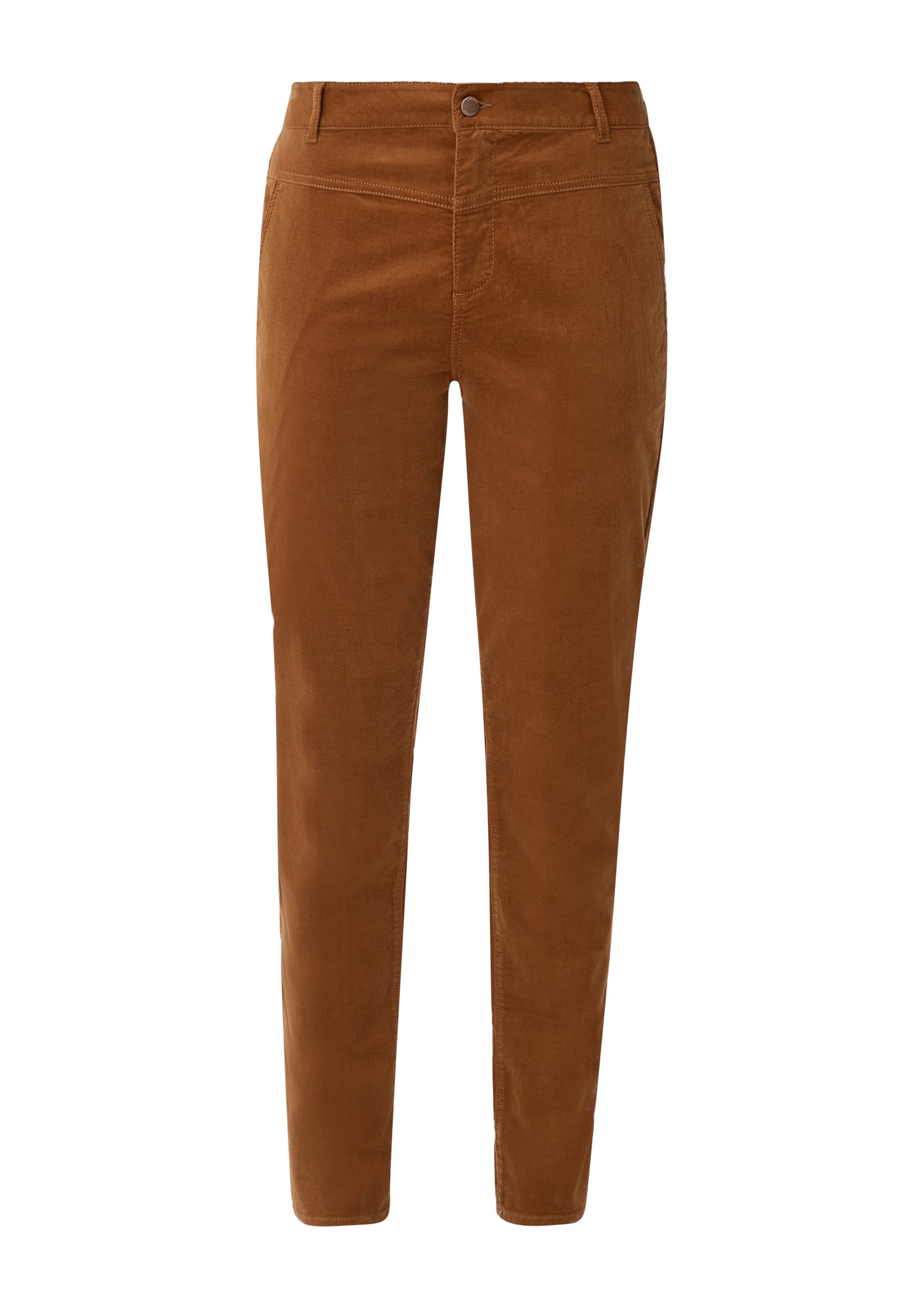 s.Oliver Regular Broek in Bruin: voorkant