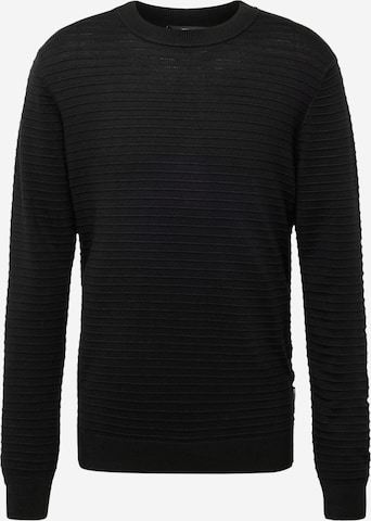 Only & Sons Sweter 'WYLER' w kolorze czarny: przód