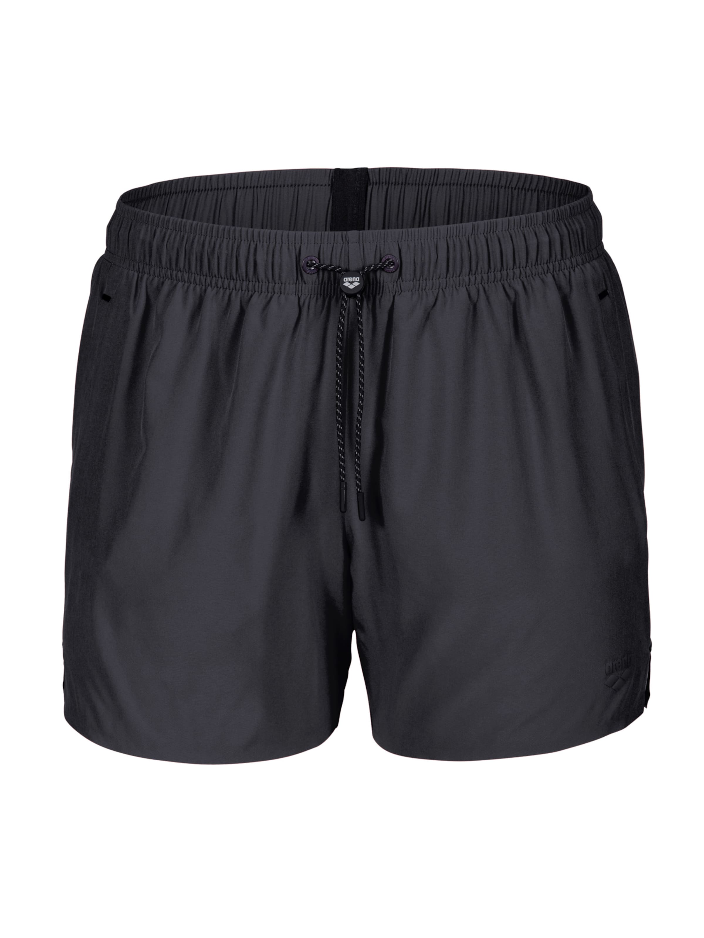 ARENA Badshorts 'EVO BEACH SHORT SOLID' i svart: framsida