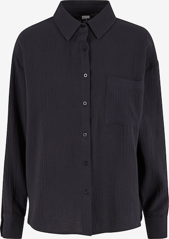 Urban ClassicsBluza - crna boja: prednji dio